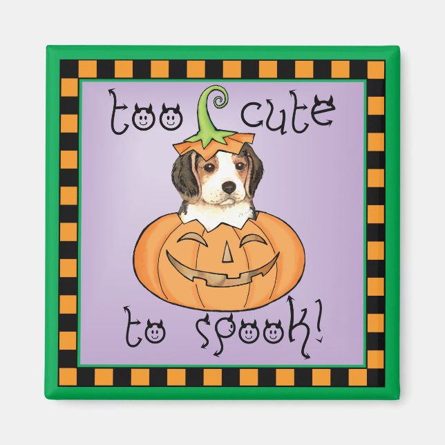 Halloween Beagle Magnet (Framsidan)