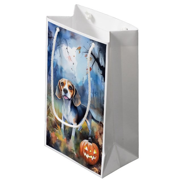 Halloween-beagle med pumpor-skandal (Framsidan Vinklad)