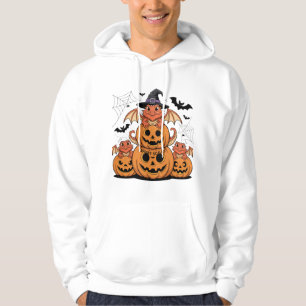 Halloween Bearded Dragons med Pumpkins Hoodie