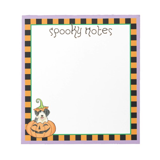 Halloween Beardie Anteckningsblock (Framsida)