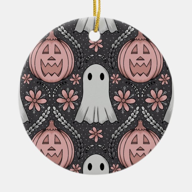 Halloween beauty  julgransprydnad keramik (Framsidan)