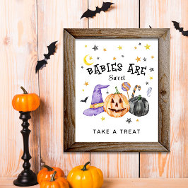Halloween-bebisar är söta poster