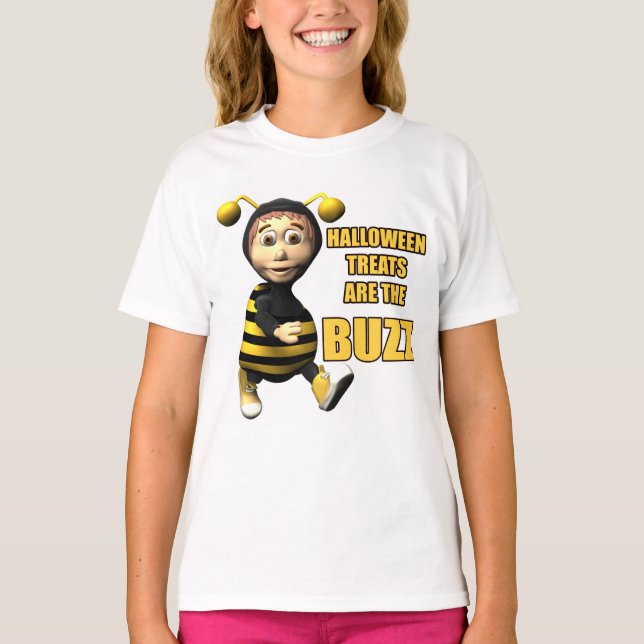 Halloween Bee Buzz T-shirts (Framsida)