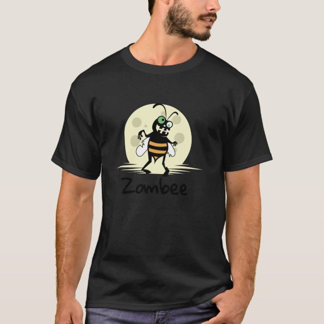 Halloween Bee Zombie Pun ZOMBEE Funny Kawaii T Shirt (Framsida)