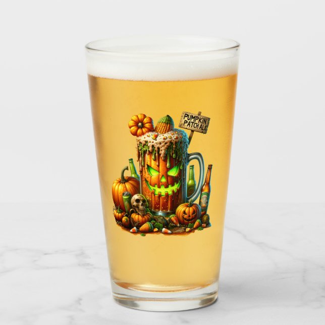 Halloween Beer Glaskopp (Framsida fylld)