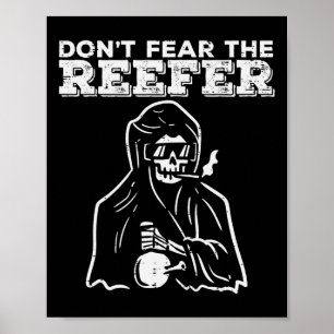 Halloween befruktar inte Reefer Grim Reaper Funny Poster