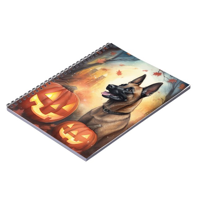 Halloween Belgium Malinoi med påfyllningsskandal Anteckningsbok (Vänstra Sidan)