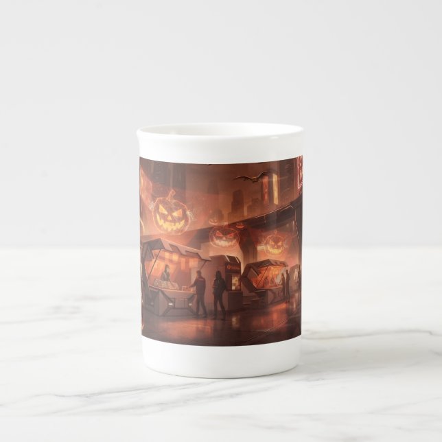 Halloween Benporslin Mugg (Framsidan)