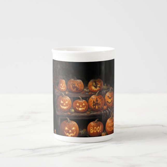 Halloween Benporslin Mugg (Framsidan)