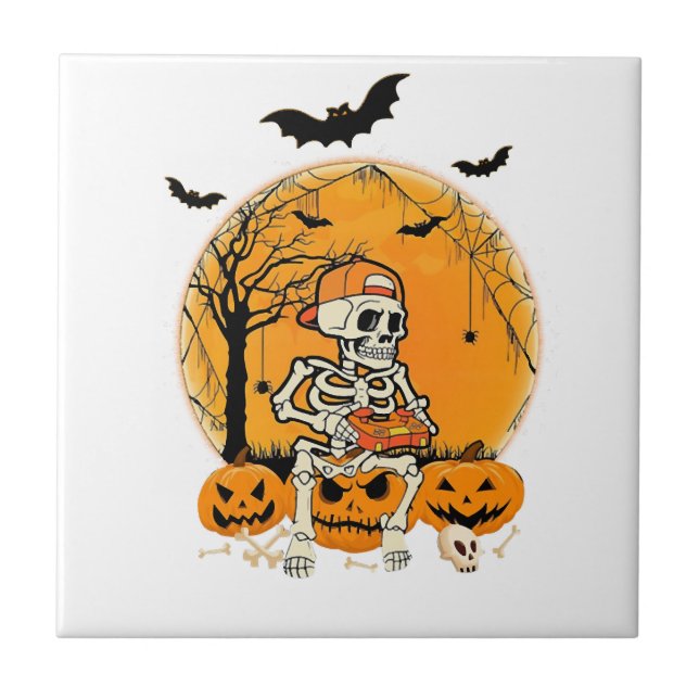 Halloween Benpumpa Kakelplatta (Framsidan)