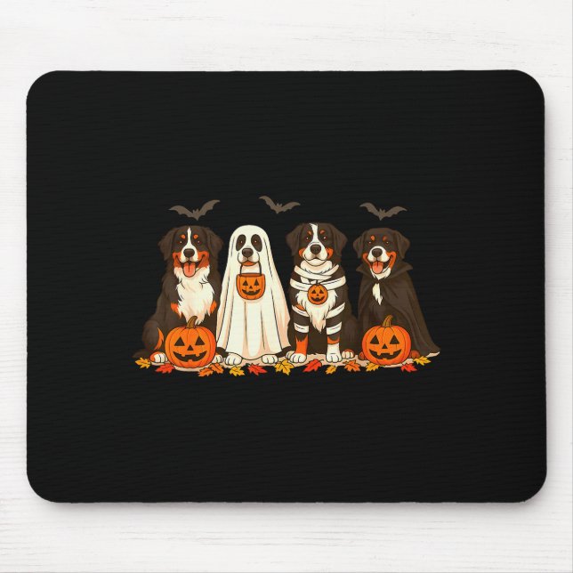 Halloween Bernese Mountain Dog Ghost Soky Bernese  Musmatta (Framsidan)