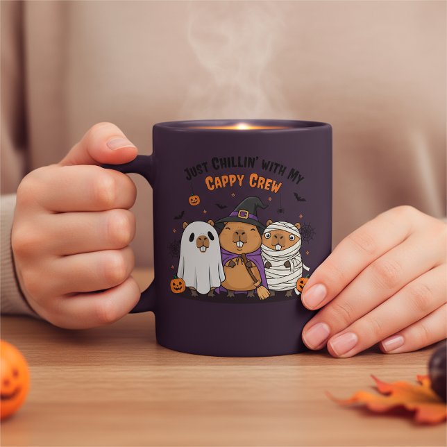 Halloween-besättningsdesign med din Namn Kaffemugg (Skapare uppladdad)