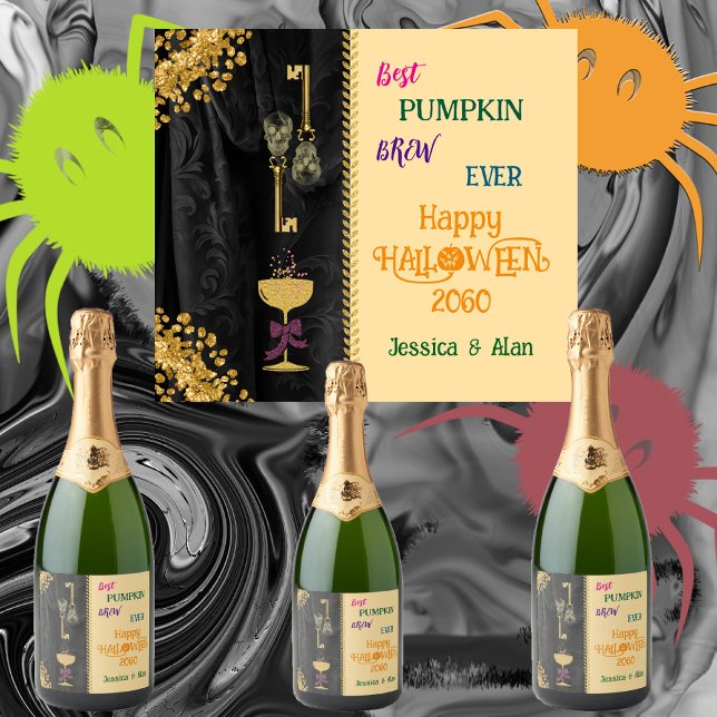 Halloween Best Brew & Guld Glitter Döskallar (Skapare uppladdad)