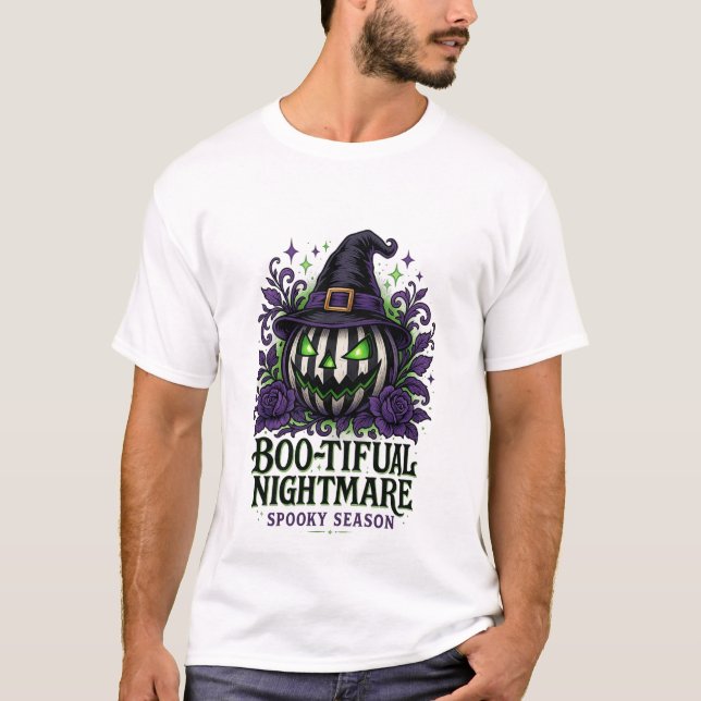 Halloween Bevacker Spooky Season T-Shirt (Framsida)