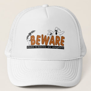 Halloween Beware T-shirts och presenter Truckerkeps