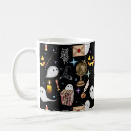 Halloween Bibliotek-kaffe Mugg