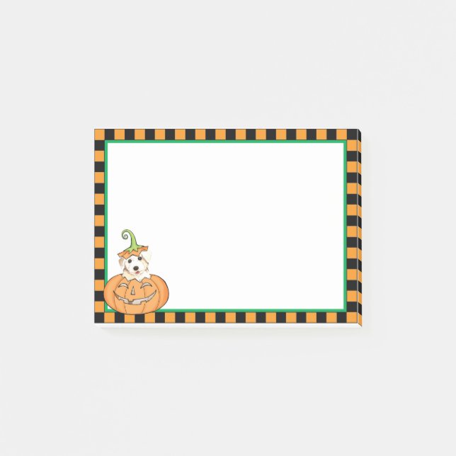 Halloween Bichon Post-it Block (Framsida)