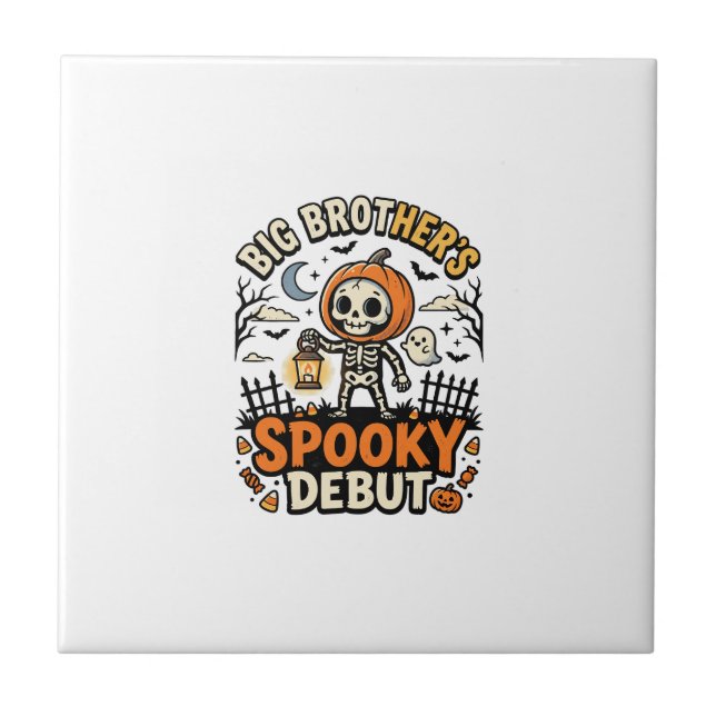 Halloween Big Brother Kuslig Debut Kakelplatta (Framsidan)