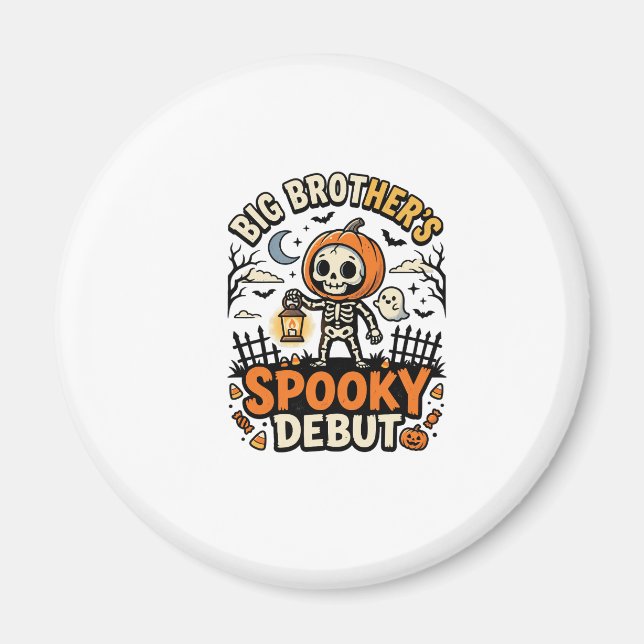 Halloween Big Brother Kuslig Debut Magnet (Framsidan)