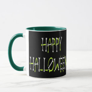 Halloween-bilder och bentext mugg