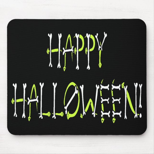Halloween-bilder och bentext musmatta (Framsidan)
