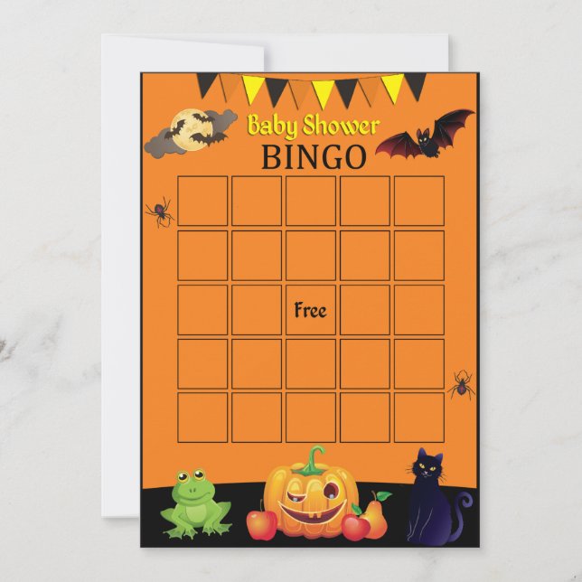 Halloween Bingo-kort Kort (Framsida)