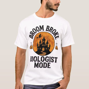 Halloween biolog skjorta vintage kuslig vetenskap t shirt