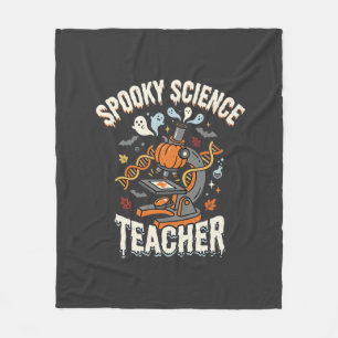 Halloween Biologilärare Skum Science Fleecefilt