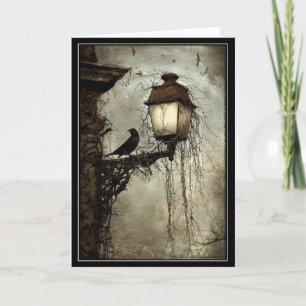 Halloween Bird på en Lantern Arthur Rackham Kort