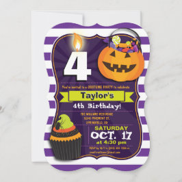 Halloween Birthday Costume Party Inbjudningar