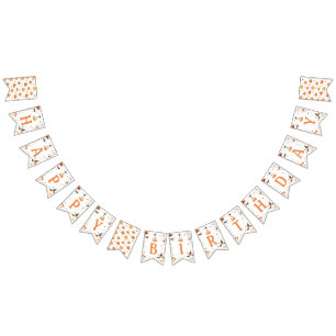 Halloween Birthday Garland Banner Vimplar