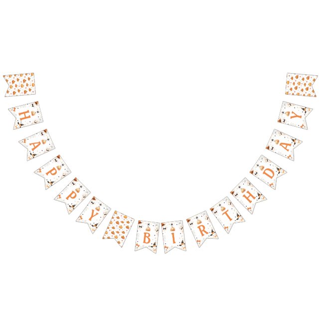 Halloween Birthday Garland Banner Vimplar (Alla)