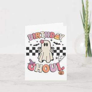Halloween Birthday Ghoul Bday Party-årsdag Wo Kort