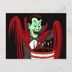 Halloween Birthday Greetings Vykort