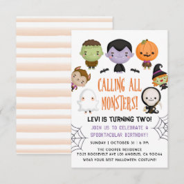 Halloween Birthday Inbjudan
