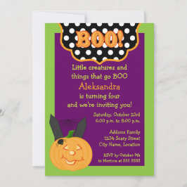 Halloween Birthday Inbjudningar