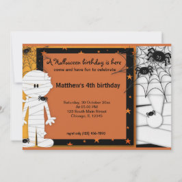 Halloween Birthday Inbjudningar