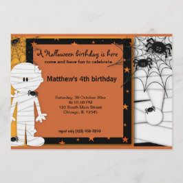 Halloween Birthday Inbjudningar