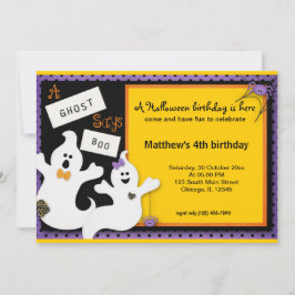 Halloween Birthday Inbjudningar