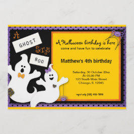 Halloween Birthday Inbjudningar