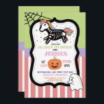 Halloween Birthday Kids Unicorn Skeleton Roligt Inbjudningar<br><div class="desc">Halloween Birthday Kids Unicorn Skeleton Fladdermöss inbjudan. Perfekt för en Halloween fest i familjen,  Cocktail-Party,  Spooktaculär Middag-Party osv. ÄNDRA TEXTEN TILL KOSTYM DITT PARTY- & Back-utskrift.</div>