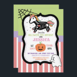 Halloween Birthday Kids Unicorn Skeleton Roligt Inbjudningar<br><div class="desc">Halloween Birthday Kids Unicorn Skeleton Fladdermöss inbjudan. Perfekt för en Halloween fest i familjen,  Cocktail-Party,  Spooktaculär Middag-Party osv. ÄNDRA TEXTEN TILL KOSTYM DITT PARTY- & Back-utskrift.</div>