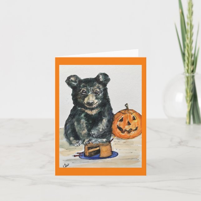 HALLOWEEN BIRTHDAY KORT (Framsida)