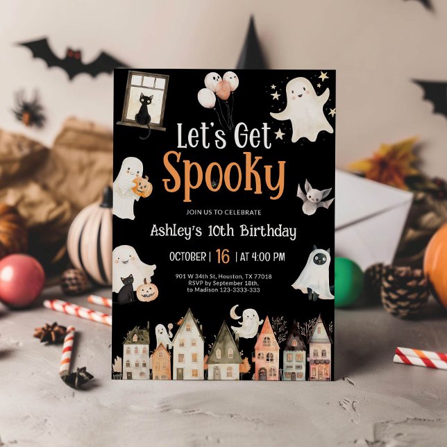 Halloween Birthday | Låt oss Hämta ordspråk Inbjudningar (Skapare uppladdad)