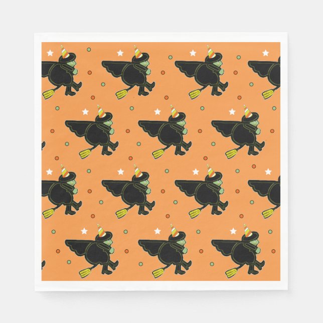 Halloween Birthday Party Pappersservett (Framsidan)