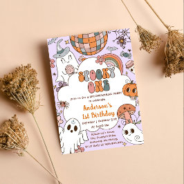 Halloween Birthday Spooky En Party Inbjudningar