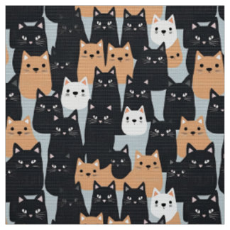 Halloween Black and orange cat Army Tyg