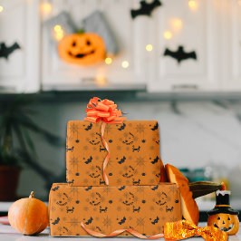 Halloween Black and Orange Wrapping Papper Presentpapper