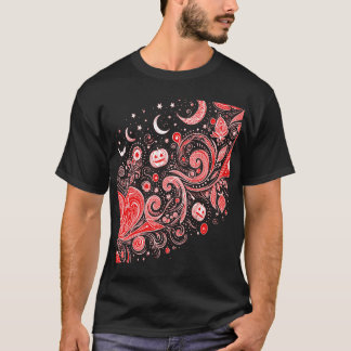 Halloween Black and White Art with Pumpkins and My T Shirt