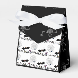 Halloween Black and White Treat Boxes för barn Presentaskar